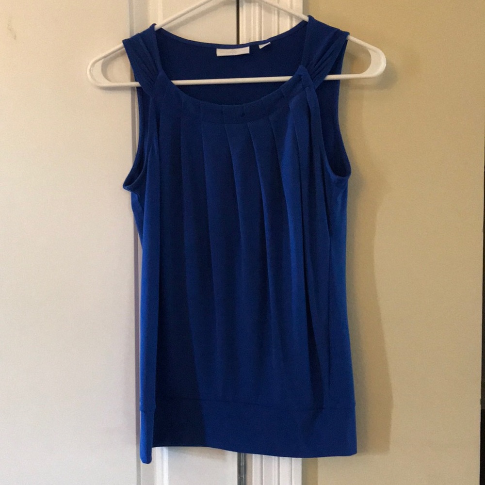 New York & Company Blue Sleeveless Top